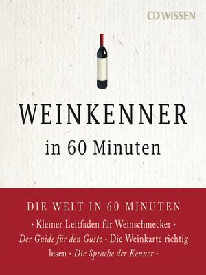 cover image of Weinkenner in 60 Minuten